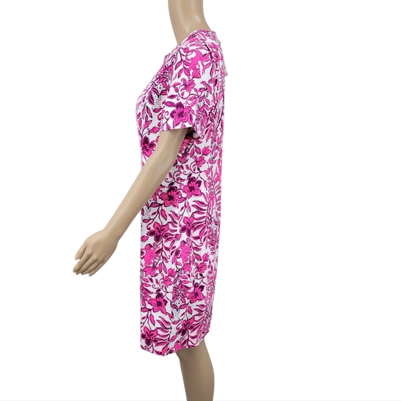Lilly Pulitzer Mila Short Sleeve Shift Dress Elderflower Blossom Lil Escape - Picture 4 of 14